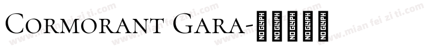 Cormorant Gara字体转换